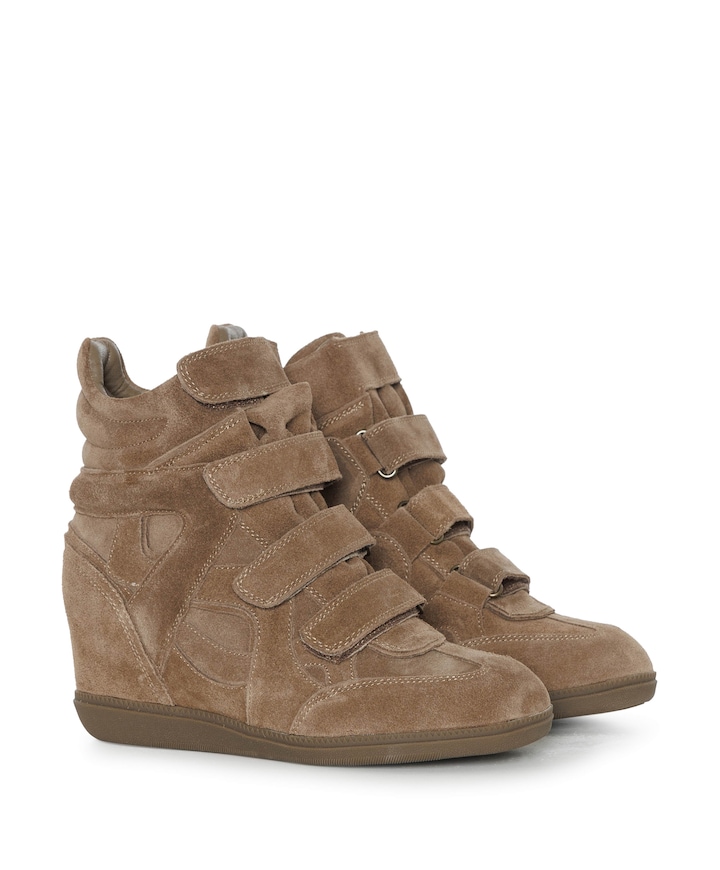 Isa dames enkellaarzen beige