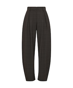 MSCHJohnna HW Barrel CHK dames broek bruin