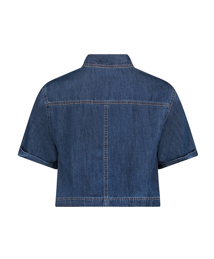 Dames blouse blauw