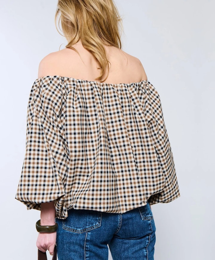 Dames top beige