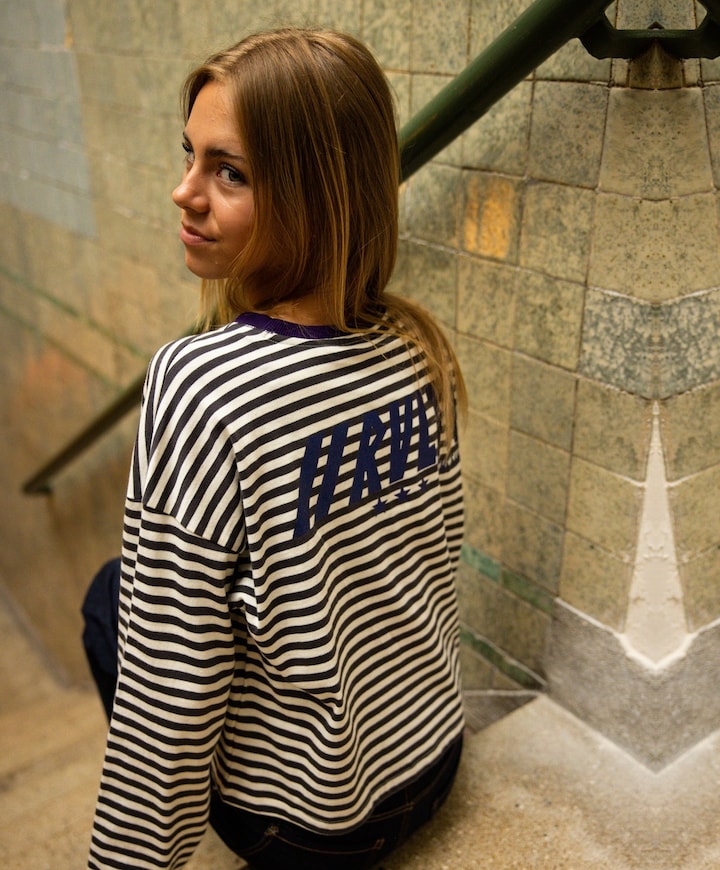 Meisjes longsleeve grijs