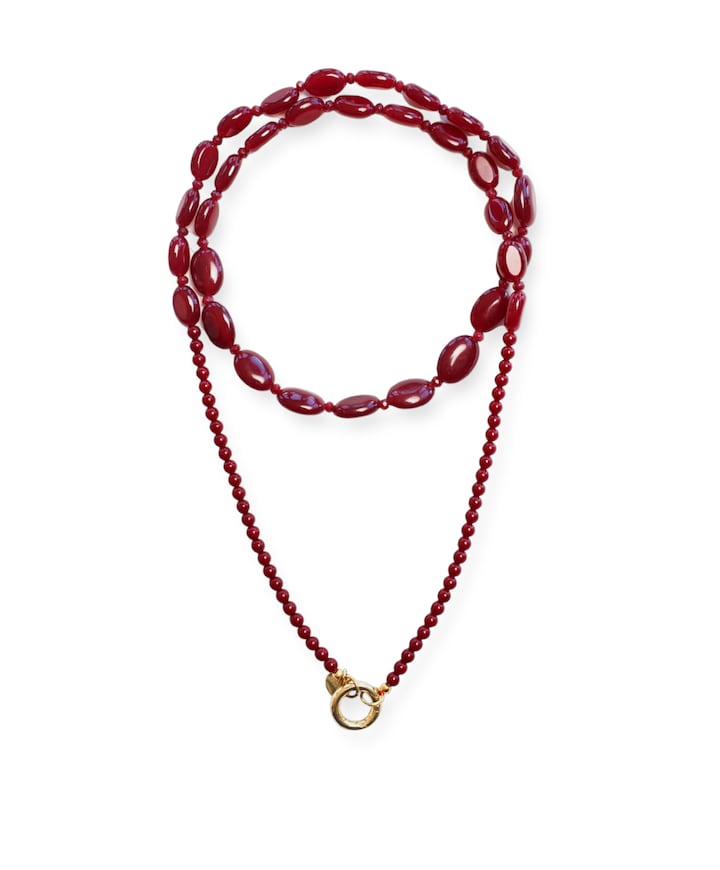 Dames ketting bordeaux