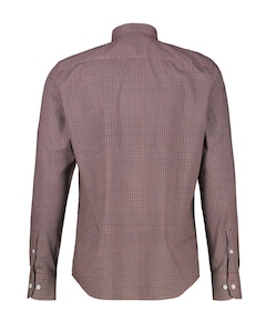 Heren overhemd lange mouw rood