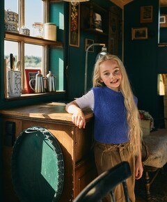 Meisjes trui blauw