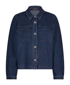 Denim jack blauw