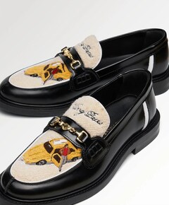 Loafer Yellow Cab heren mocassins zwart