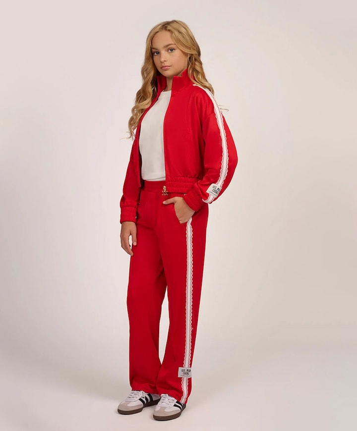 Soof Track meisjes broek rood