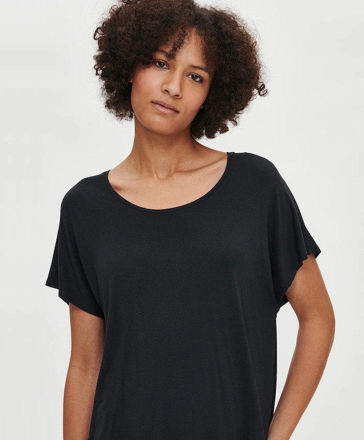 Dames pyjamatop zwart