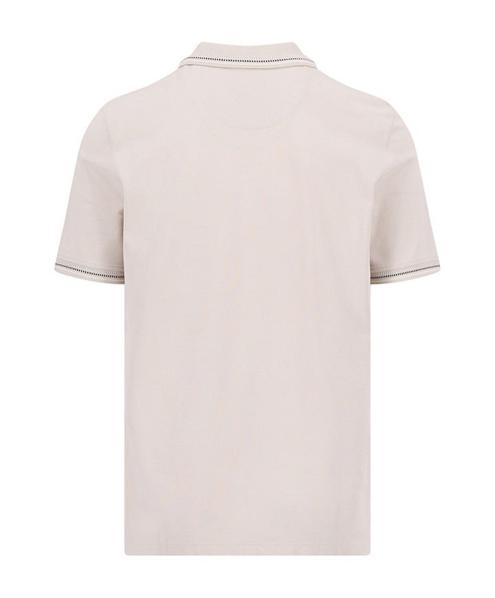 Heren polo beige