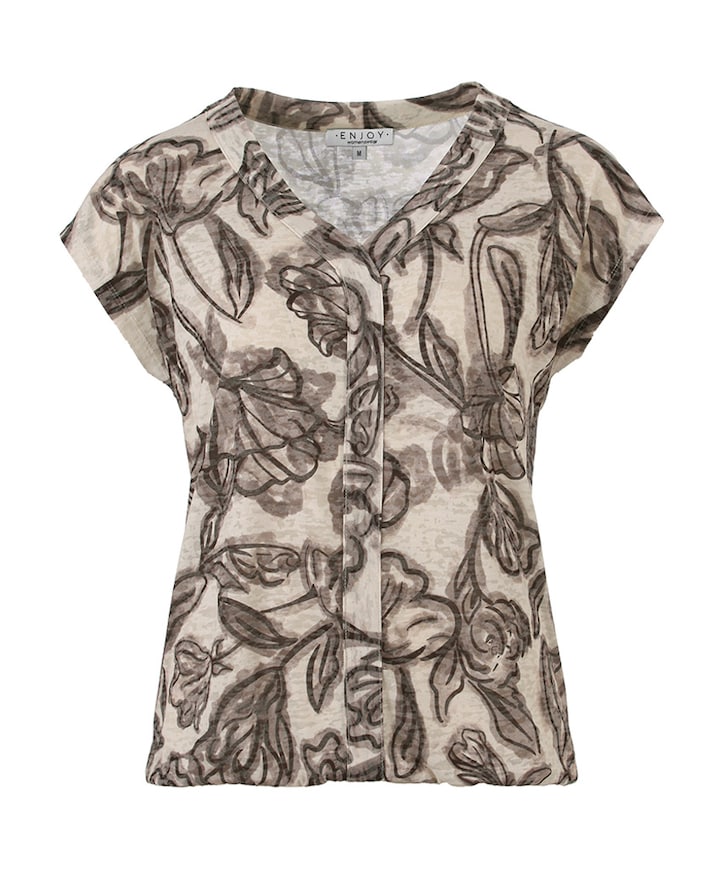 Dames t-shirt beige
