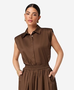Dames blouse bruin