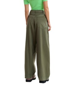 Jumpy garment dye dames broek groen