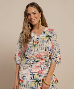 Dames blouse multicolor