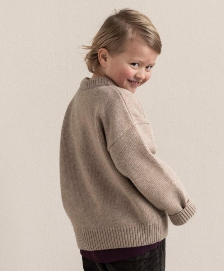 Jongens trui beige
