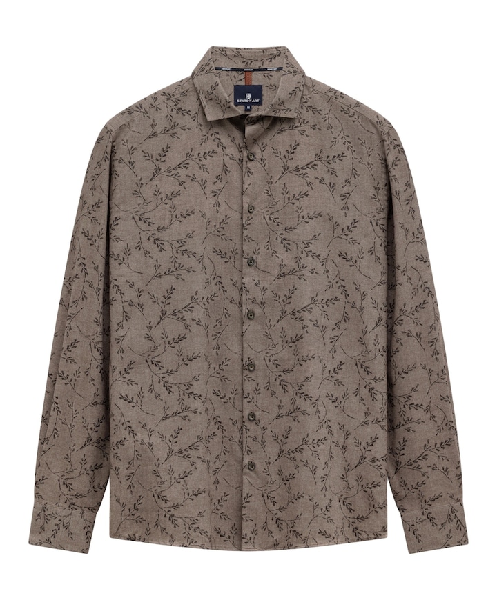 Heren overshirt bruin
