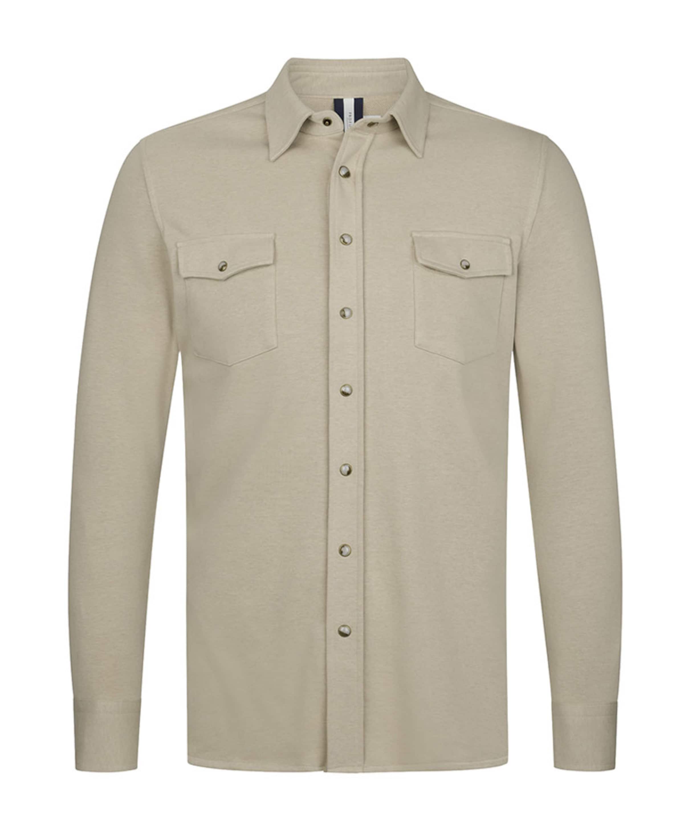 Heren overshirt beige