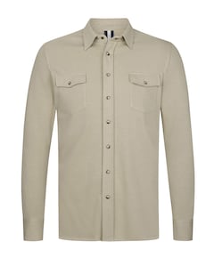 Heren overshirt beige