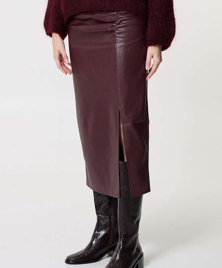 Dames rok bordeaux