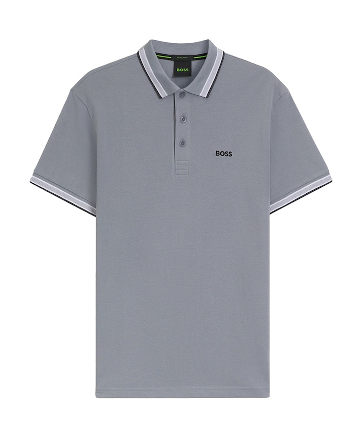 Heren polo grijs