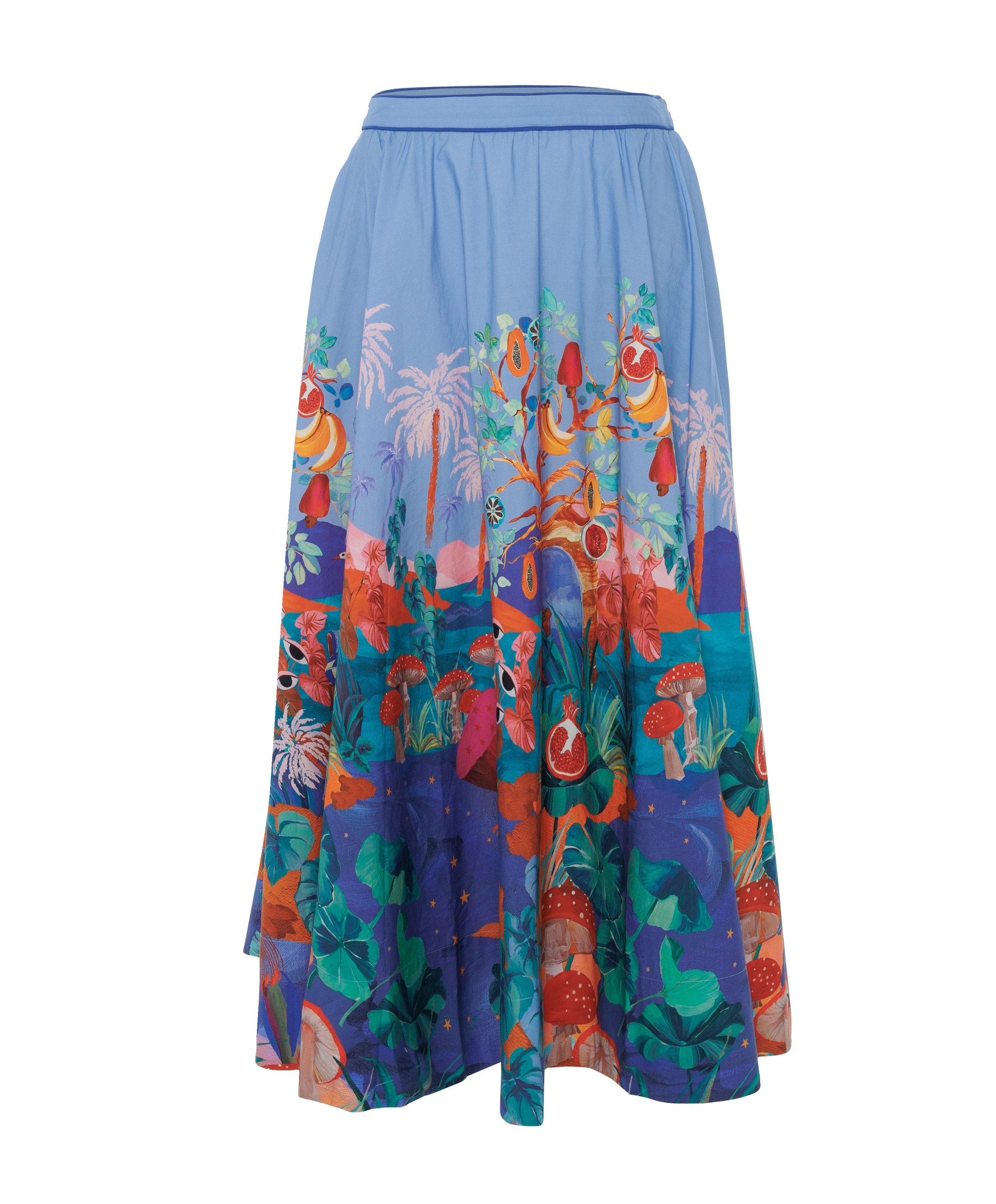 Dames rok blauw