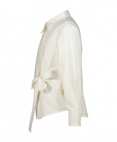 Meisjes blouse lange mouw wit