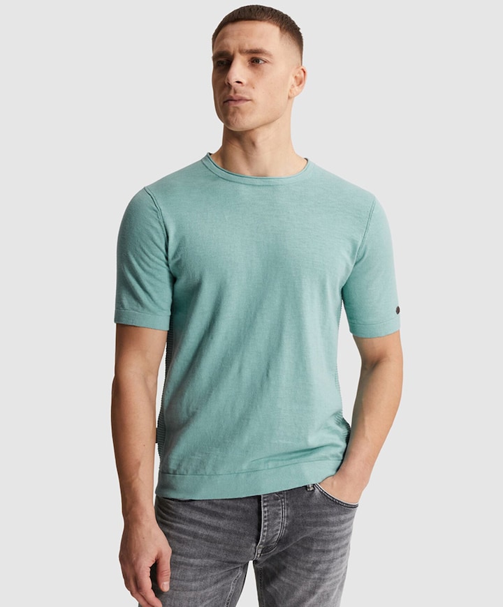 Heren T-shirt blauw