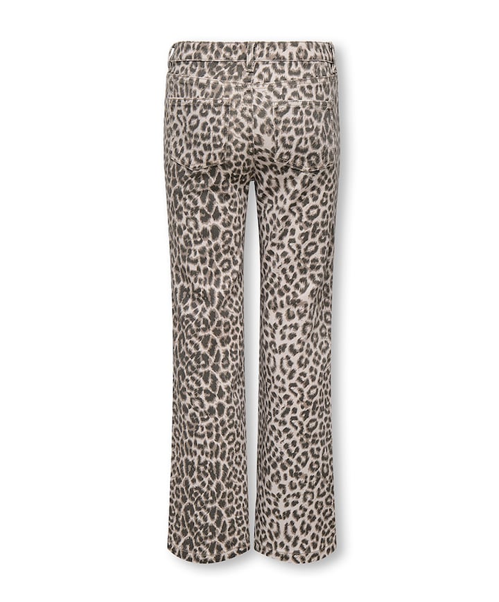 KOGANLIE-MADISON HW WIDE ANIMAL VD meisjes jeans beige