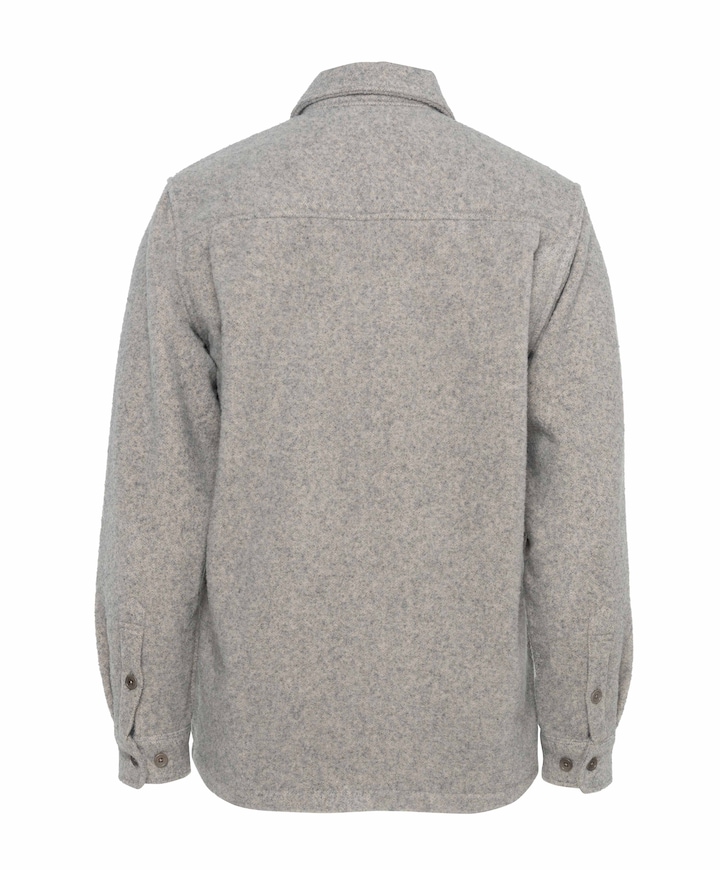 Heren overshirt grijs