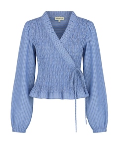 Dames blouse blauw