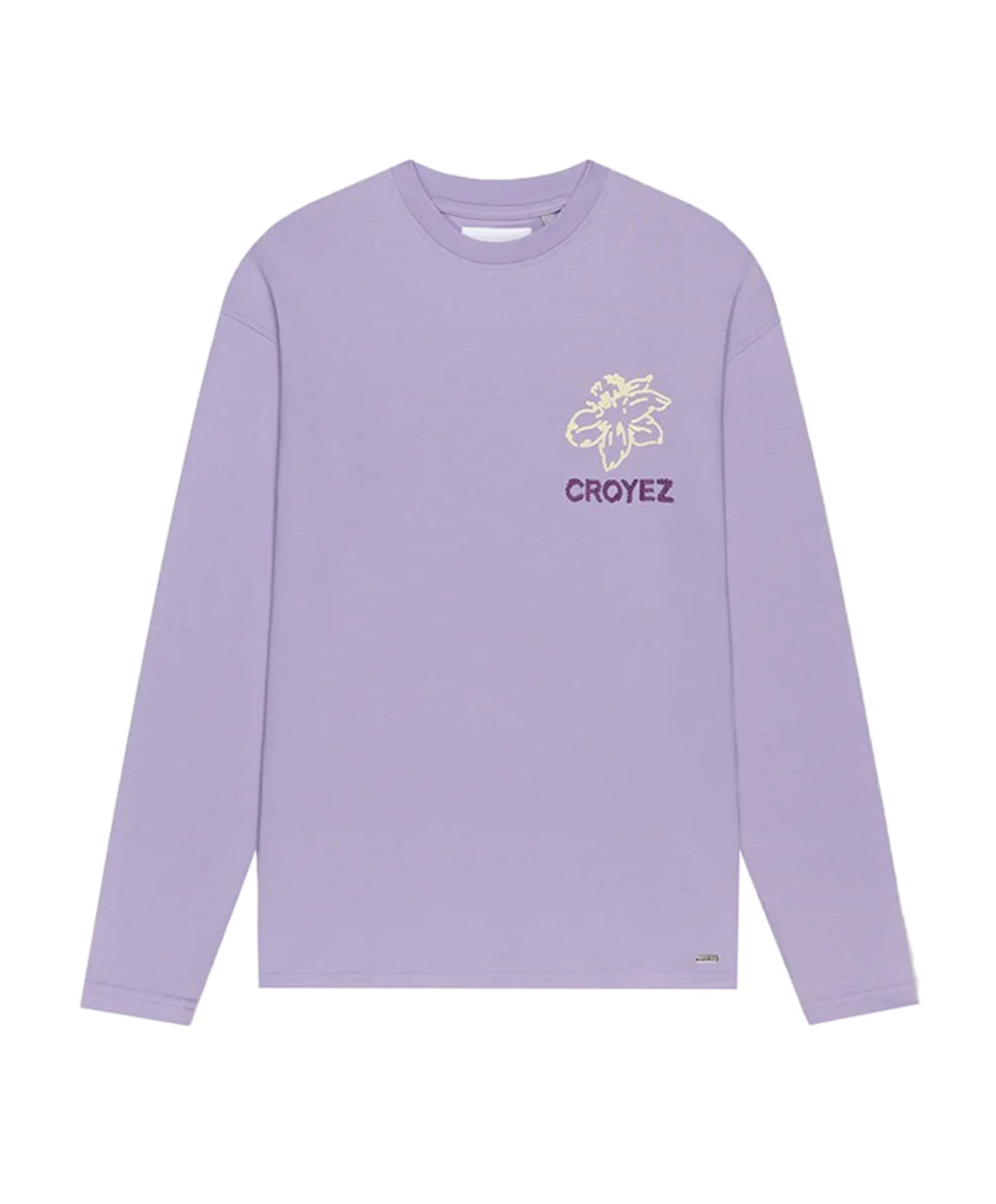 Heren longsleeve paars