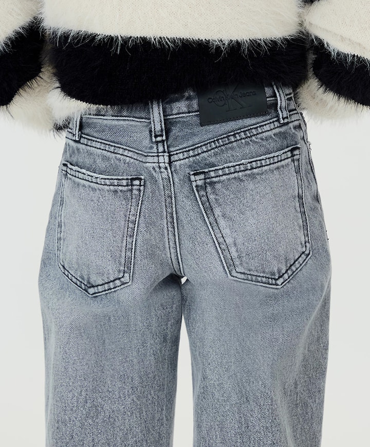 HR WIDE LEG WASHED MODERN jeans grijs