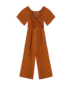 meisjes jumpsuit bruin
