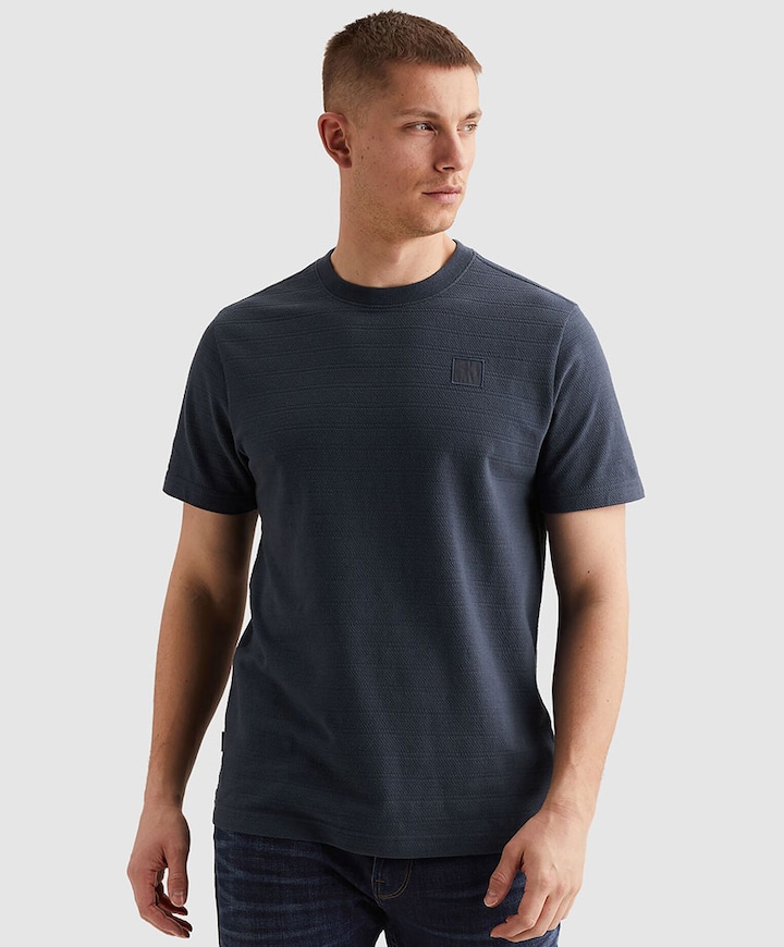 Heren t-shirt blauw