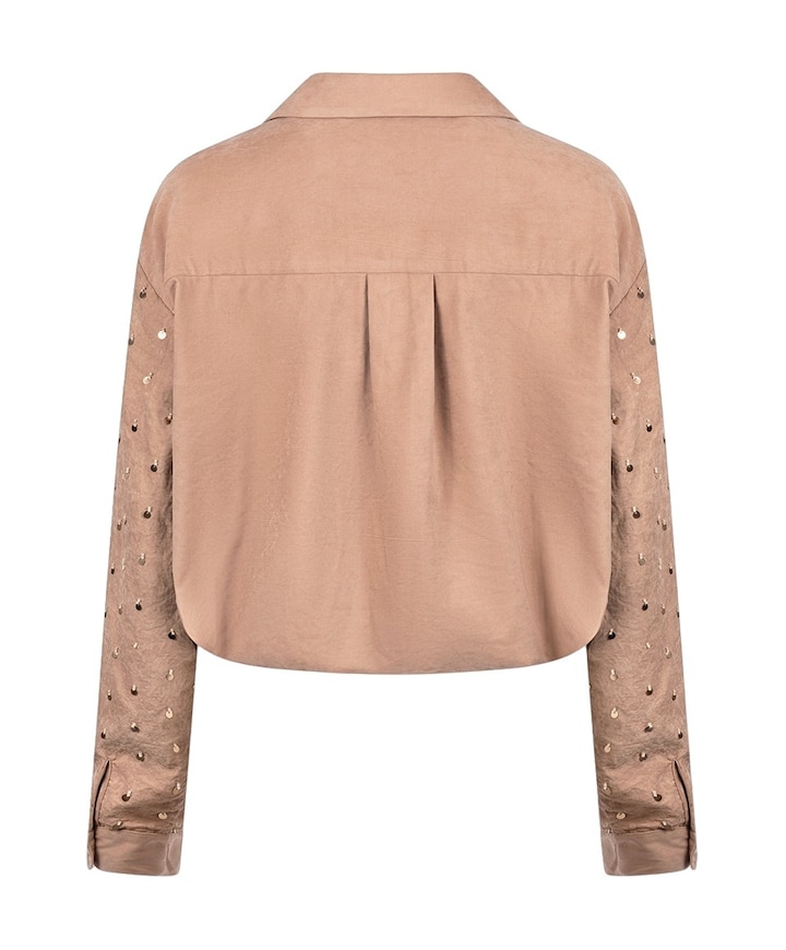 Dames blouse beige
