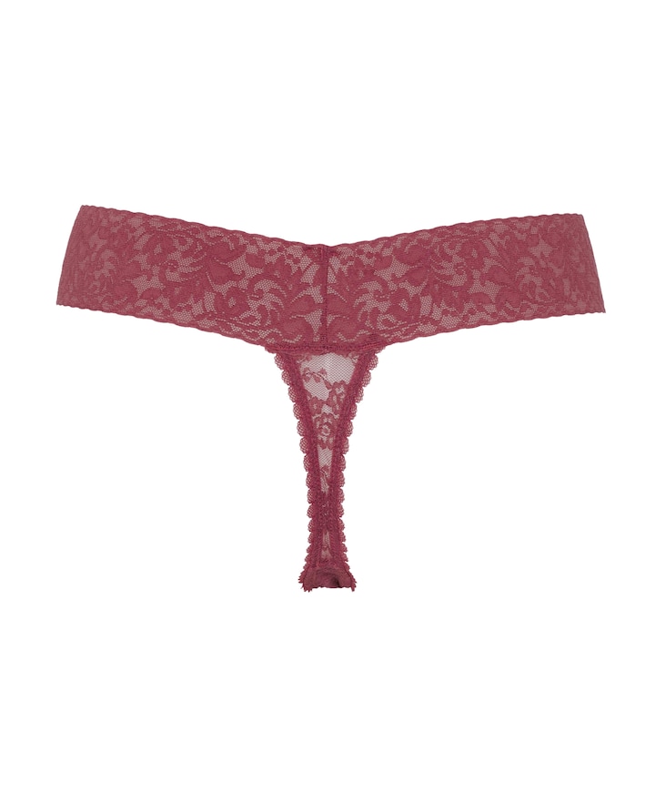 Dames string bordeaux