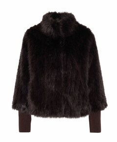 Dames jas bruin