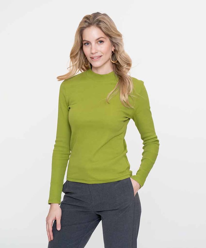 Dames longsleeve groen