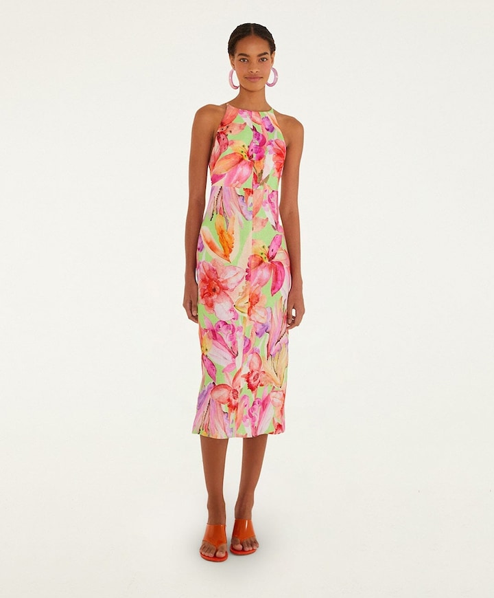 Dames jurk roze