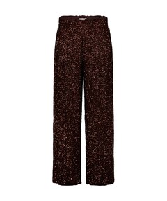 Darielle sequin balloon dames broek bruin