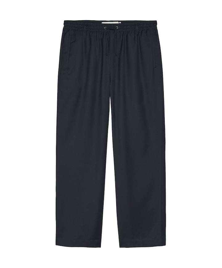 Wool Work Trousers heren pantalon blauw