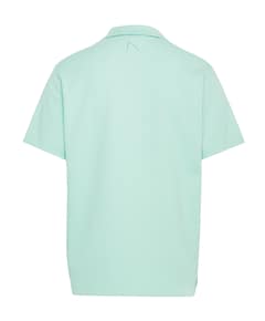 Heren overhemd korte mouw blauw