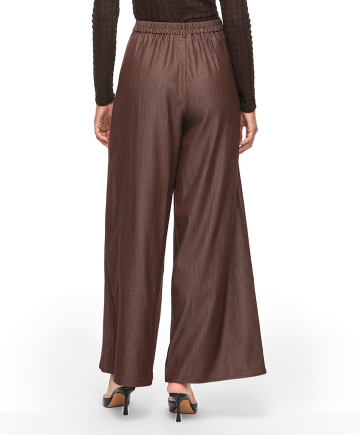 VIOFALA HW WIDE PANTS/R dames broek bruin