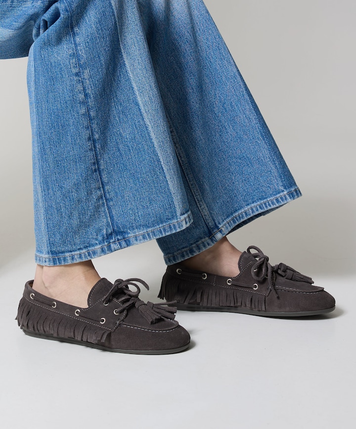 Native dames mocassins grijs