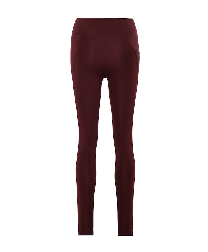 Flattering High Waist Tights dames tights bordeaux