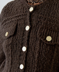 Dames vest bruin