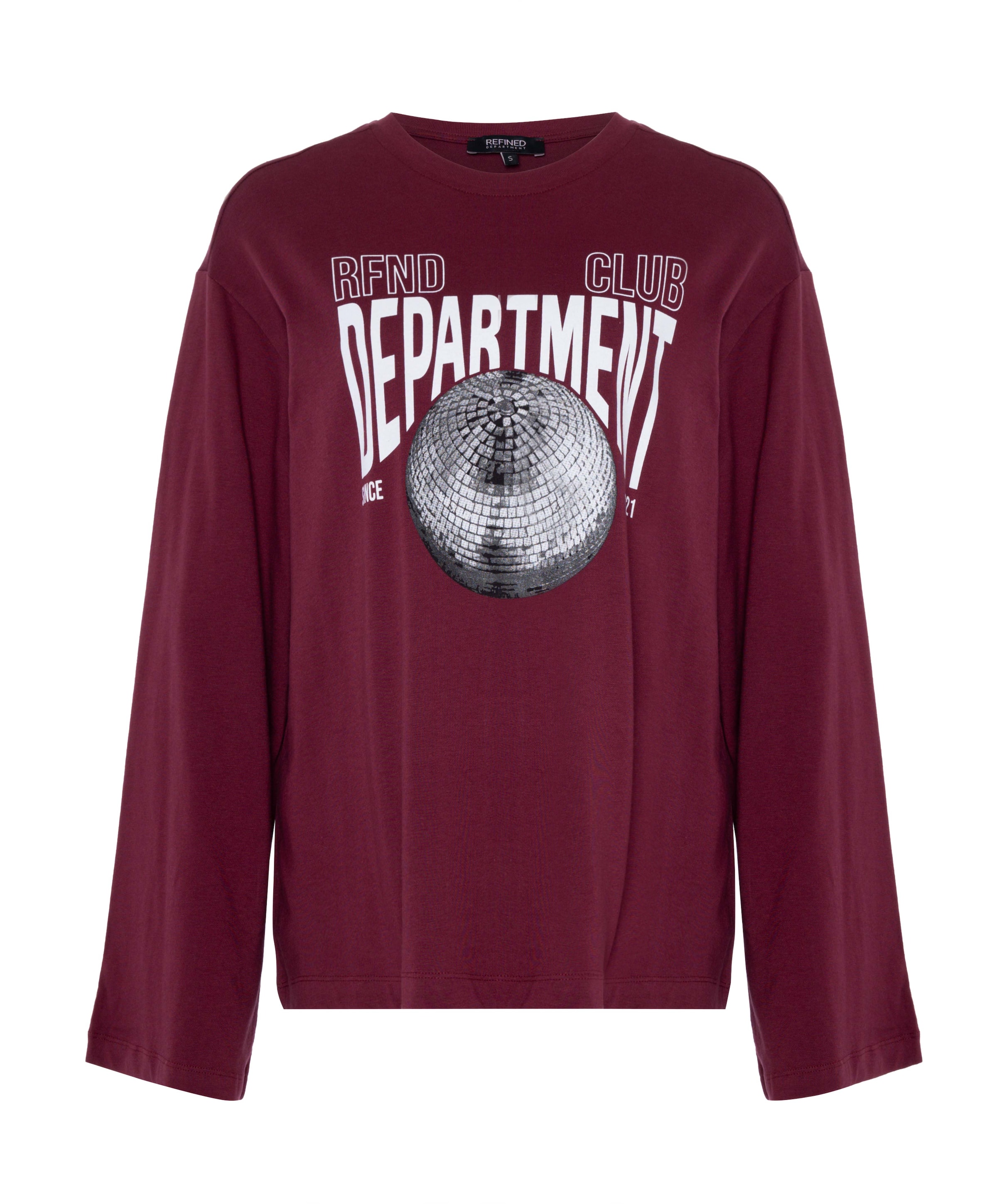 Dames longsleeve bordeaux
