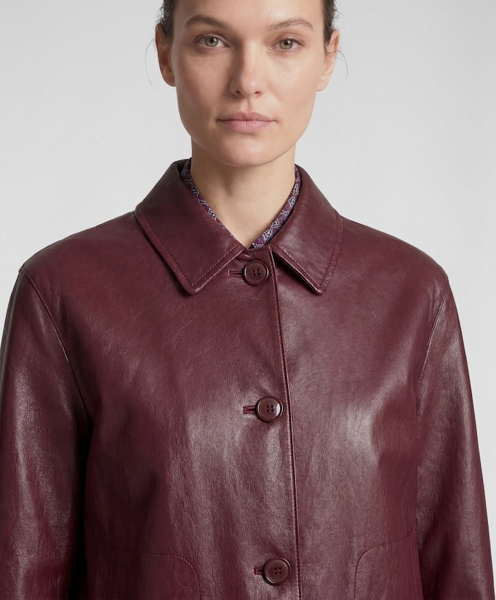 Dames jas bordeaux