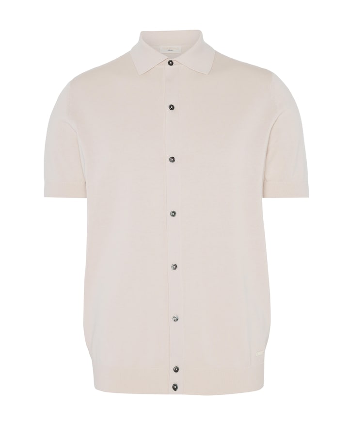 Heren polo beige