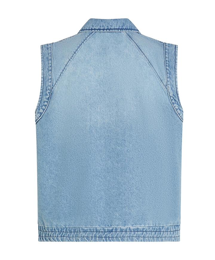 Dames gilet blauw