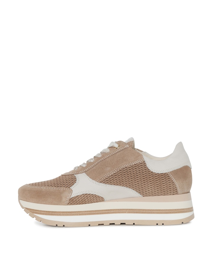 dames sneakers beige